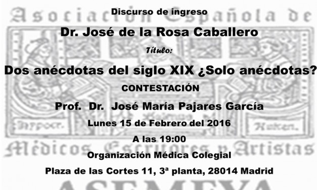Ceremonia de ingreso – Asociación Española de Médicos Escritores y Artistas