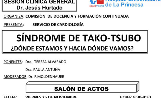 Sesión Clínica 25 de Noviembre – Síndrome de Tako-Tsubo