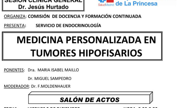 Sesión Clínica 2 de Diciembre – Medicina Personalizada en Tumores Hipofisarios