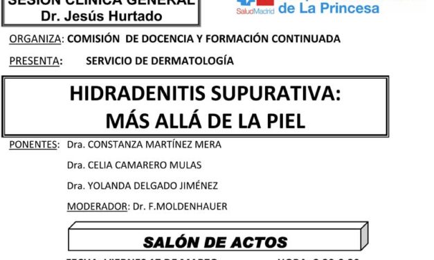 Sesión Clínica 17 de Marzo – Hidradenitis supurativa: más allá de la piel