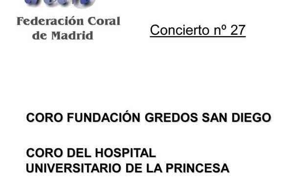 Concierto Coro del Hospital Universitario de la Princesa