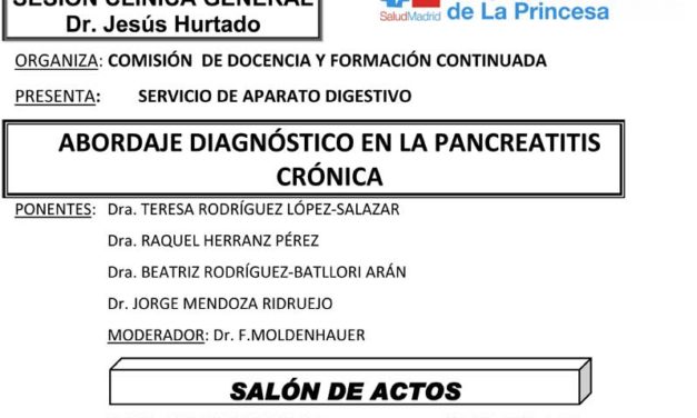 Sesión Clínica 7 de Abril – Abordaje Diagnóstico en la Pancreatitis Crónica