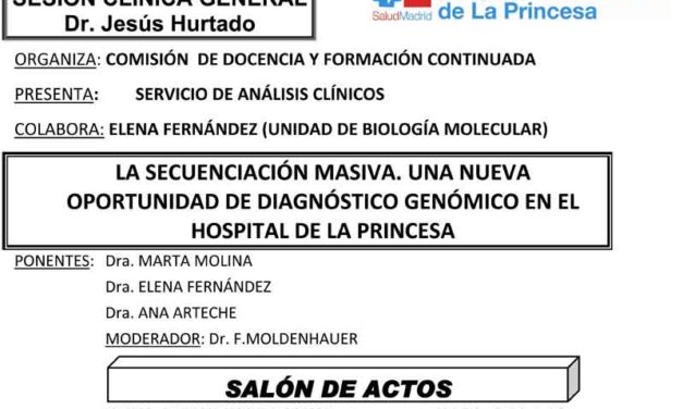 Sesión Clínica 19 de Mayo – La secuenciación masiva.