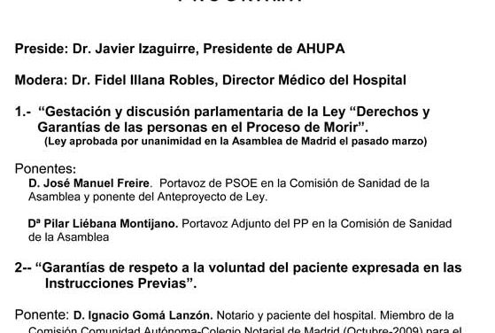 DERECHOS, GARANTIAS Y VALORES ÉTICOS EN EL PROCESO DE MORIR