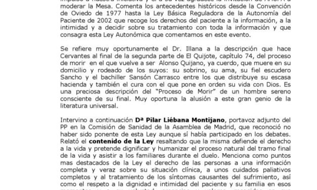 RESUMEN MESA REDONDA DERECHOS Y GARANTIAS EN EL PROCESO DE MORIR