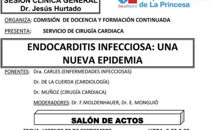 Sesión Clínica 29 de Septiembre – Endocarditis infecciosa – una nueva epidemia