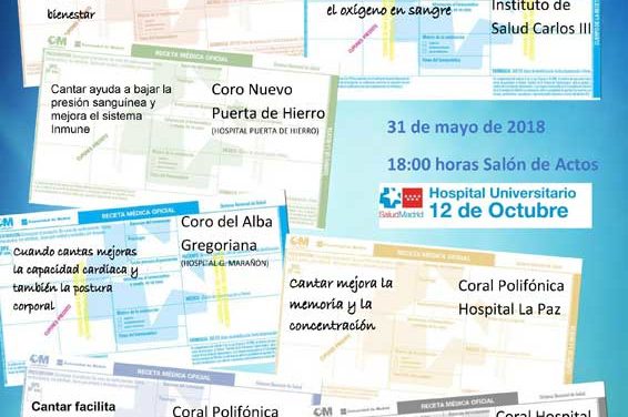 XVI Encuentro Coros SAnitarios de la Comunidad de Madrid – 31 de Mayo
