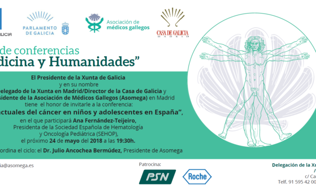 Conferencia Medicina y Humanidades de Asomega – Retos actuales del cáncer en niños y adolescentes en España
