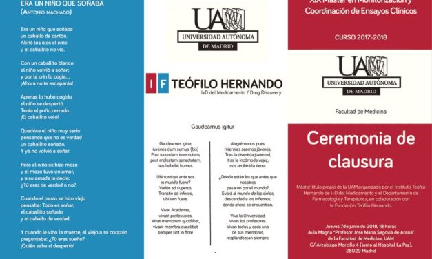 Acto de Clausura del Máster de Monitorización de Ensayos Clínicos – Coro del Hospitla de La Princesa