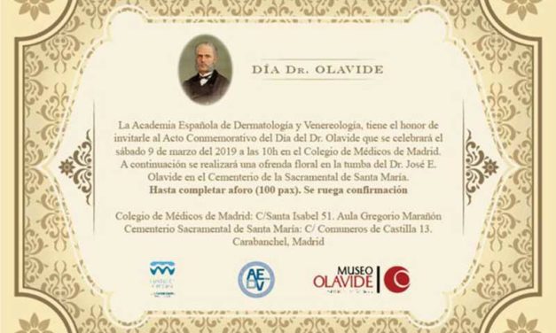 Invitación acto día Dr. Olavide – 9 de Marzo de 2019
