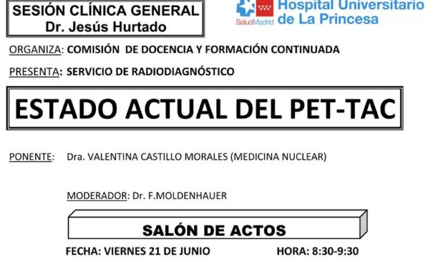 Sesión Clínica 21 de junio – Estado actual del PET-TAC