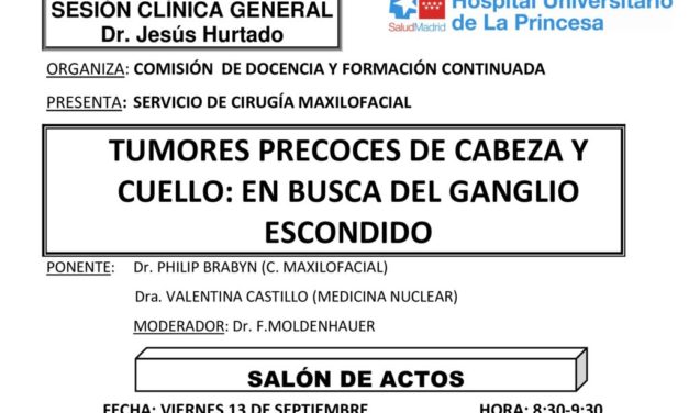 Sesión Clínica 13 de septiembre – Tumores precoces de cabeza y cuello