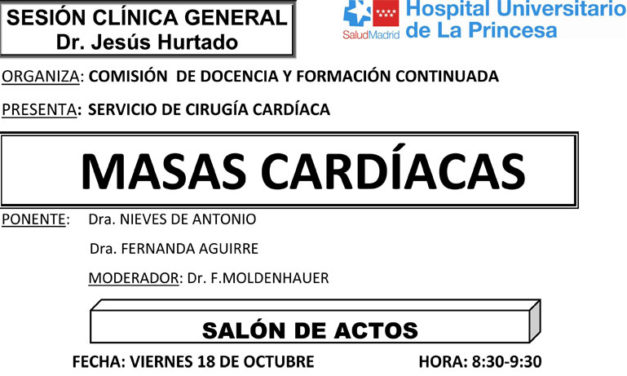 Sesión Clínica 18 de octubre – Masas Cardíacas
