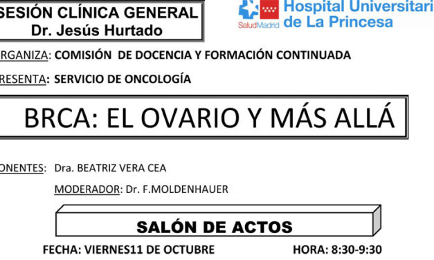 Sesión Clínica 11 de octubre – BRCA: El ovario y más allá