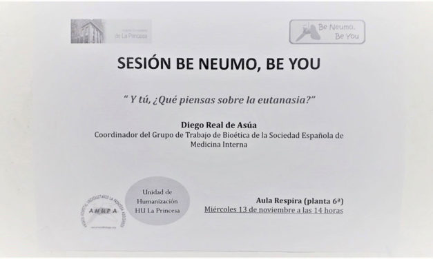 Sesión Clínica 13 de noviembre Be Neumo – Y tú, ¿qué piensas sobre la eutanasia?