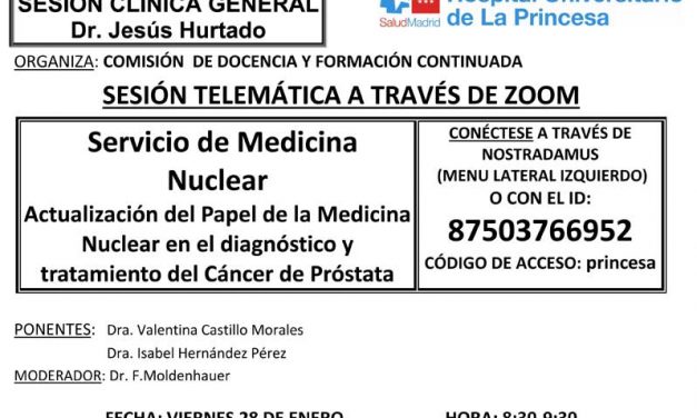 Sesión Clínica 4 de febrero – Implementación de la farmacogenética en el Hospital de la Princesa: ejemplos prácticos