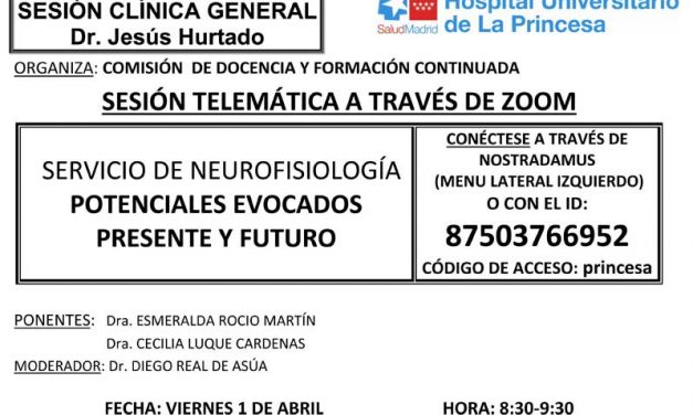 Sesión Clínica 1 de abril – Servicio de Neurofisiología – Potenciales evocados presente y futuro