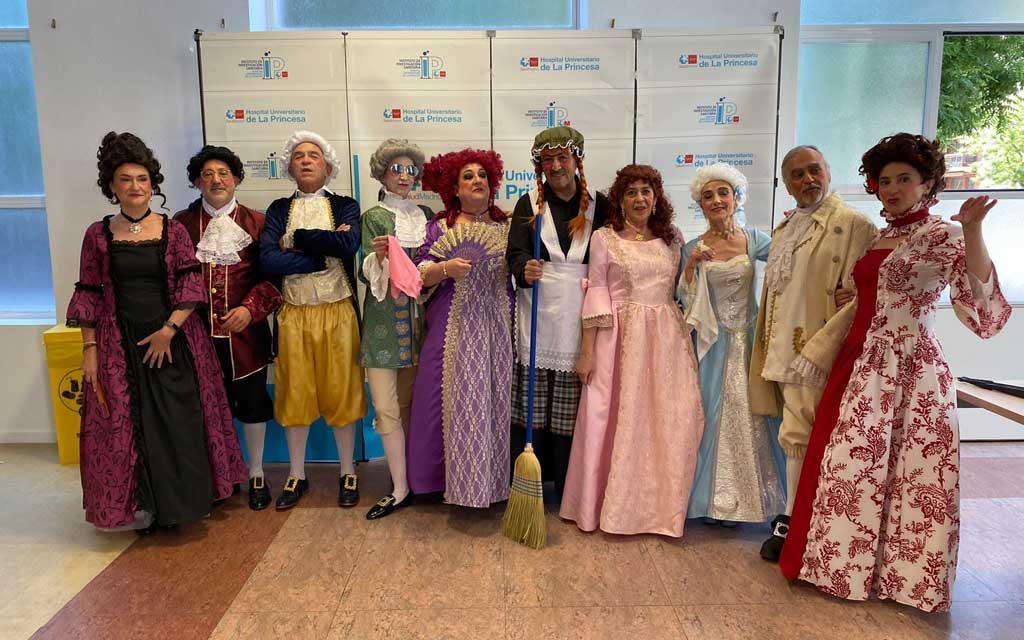 Representación del grupo de teatro Bocabierta, del Hospital de la Princesa, en Almagro