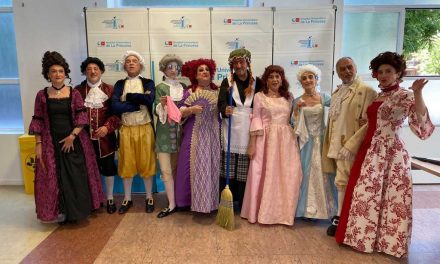 Representación del grupo de teatro Bocabierta, del Hospital de la Princesa, en Almagro