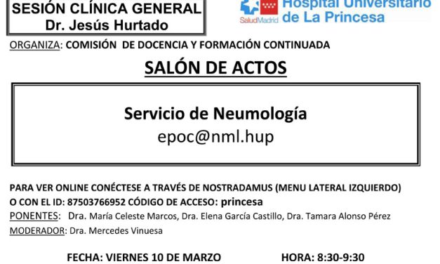 Sesión Clínica 10 de marzo – Servicio de Neumología