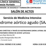 Sesión Clínica 9 de junio – Servicio de Medicina Intensiva – Síndrome aórtico agudo (SAA)