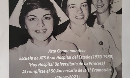 Acto conmemorativo de la Escuela de Enfermería del Hospital de la Princesa, en el 50 aniversario de la primera promoción -18 de octubre 2023