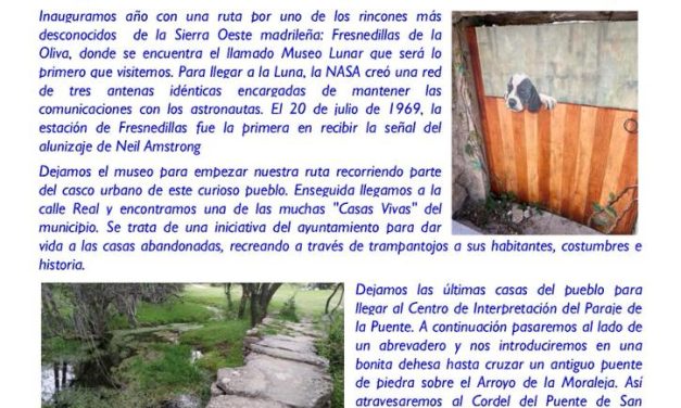 INSTRUCCIONES PARA LA SALIDA SENDERISTA DE 27 DE ENERO 2024  “FRESNEDILLAS DE LA OLIVA”