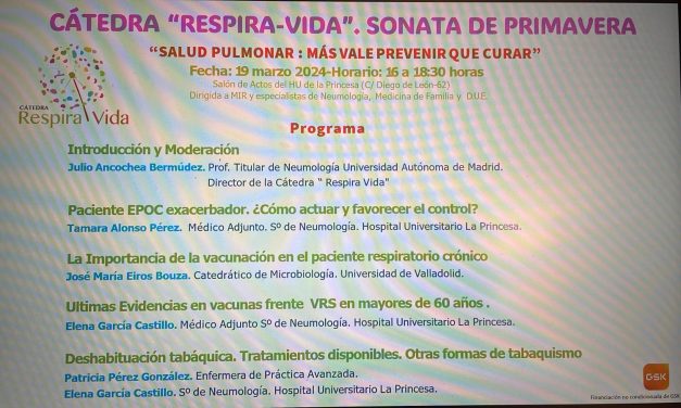 Cátedra “RESPIRA-VIDA”. Sonata de primavera