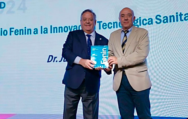 Premio Fenin a la Innovación Tecnológica Sanitaria 2024 para el presidente de Asomega Julio Ancochea
