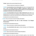 Programa acto profesionales 70 Aniversario Hospital Universitario de la Princesa