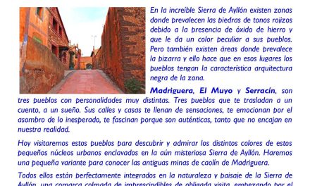 INSTRUCCIONES SALIDA SENDERISTA DE 22 DE NOVIEMBRE 2025 “SIERRA DE AYLLON: PUEBLOS ROJOS Y NEGROS”