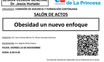 Sesión Clínica 14 de noviembre – Obesidad un nuevo enfoque