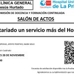 Sesión Clínica 28 de noviembre – Voluntariado un servicio más Hospital