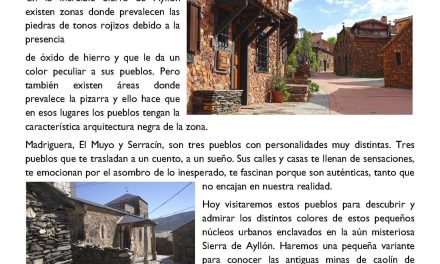 INSTRUCCIONES SALIDA SENDERISTA DE 21 DE MARZO 2026 “SIERRA DE AYLLON: PUEBLOS ROJOS Y NEGROS”