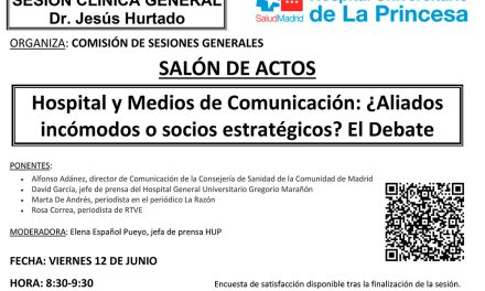 Sesión Clínica 12 de junio – Hospital y Medios de Comunicación: ¿Aliados incómodos o socios estratégicos? El DEbate