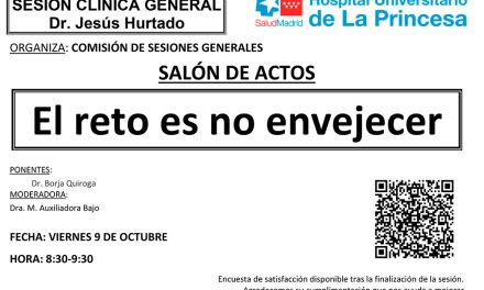 Sesión Clínica 9 de octubre – El reto es no envejecer
